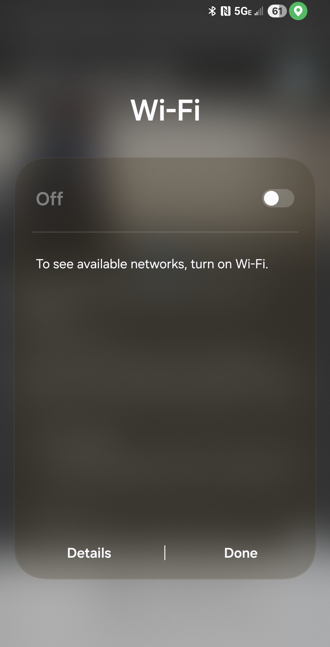 Enable Wi-Fi on phone