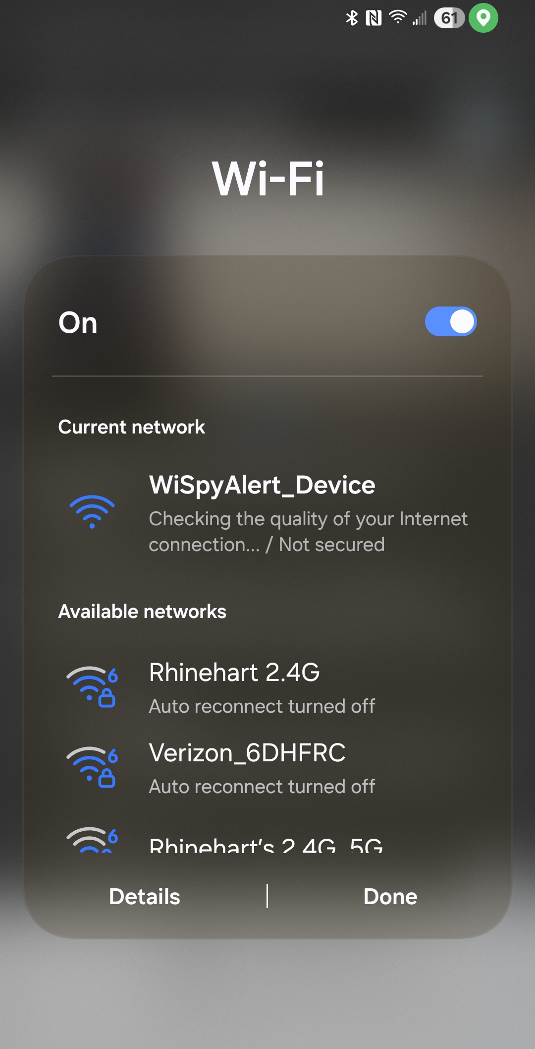 Select RodentRadar_Device network